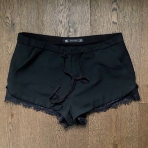 Zara Lace Trim Shorts